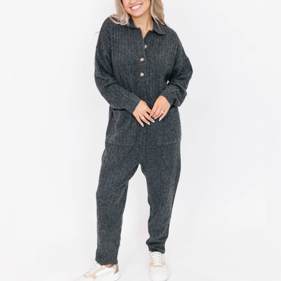 Smash + Tess Florence Cable Knit Romper - Picture 1 of 7
